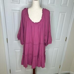 Aveology Tunic / Dress Size 22/24 Hibiscus